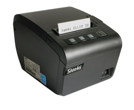 Чековый принтер Sam4s Ellix 30 (203 dpi, черный, термопечать, USB/RS-232, с БП)