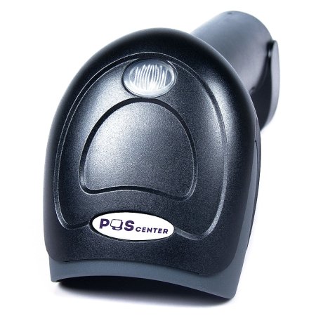 Проводной сканер штрих-кода POScenter SG-100C (2D, черный, без подставки, 2м кабель)