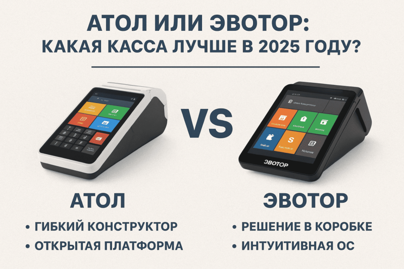 Атол или Эвотор: какая касса лучше в 2025 году