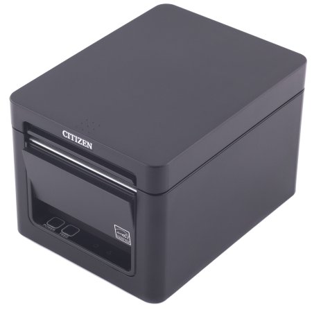 Чековый принтер Citizen CT-E351 (203 dpi, черный, термопечать, USB/Ethernet, с автоотрезчиком)