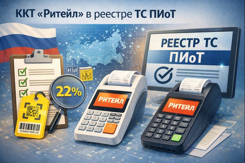 ККТ Ритейл официально в реестре ТС ПИоТ