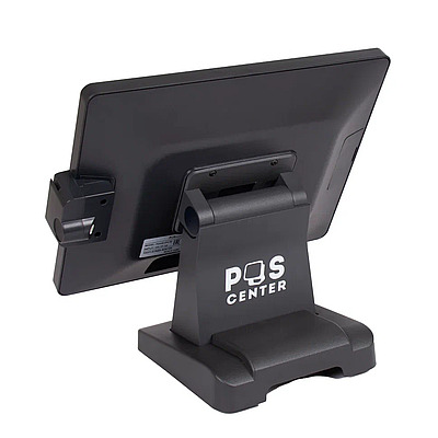POS-монитор сенсорный POSCenter EVA-150 (15", P-CAP, TFT LCD, 1024х768, VGA, MSR, кнопки, кабели 3м, стенд, черный) фото