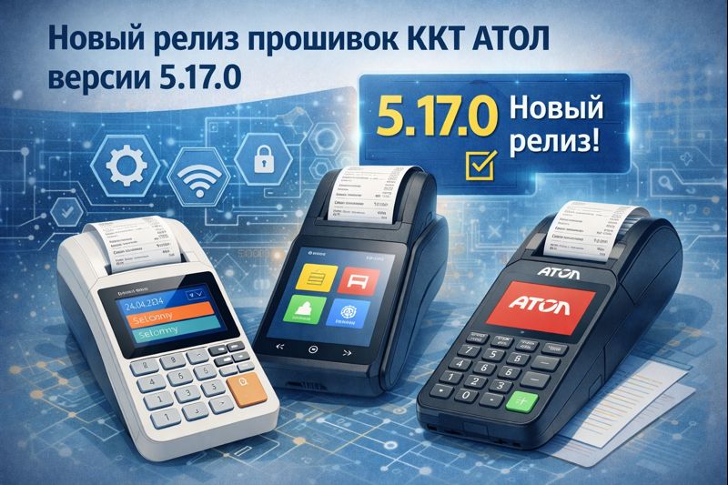Новый релиз прошивок ККТ АТОЛ версии 5.17.0