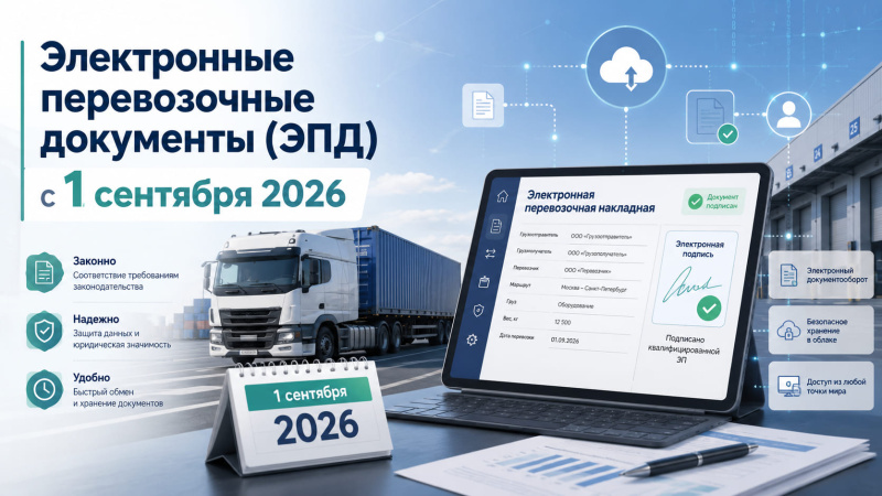 Электронные перевозочные документы (ЭПД) с 1 сентября 2026: что нужно знать рознице, опту и складам