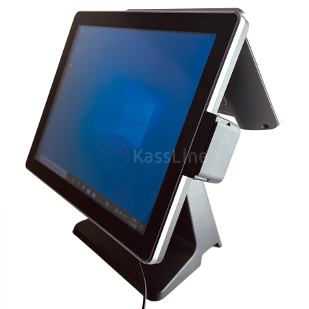 Сенсорный терминал АТОЛ JAZZ 15 Б/У (15", Intel Celeron J1900, 4GB/64GB, MSR, Windows 10 IoT) с дополнительным экраном 15 дюймов