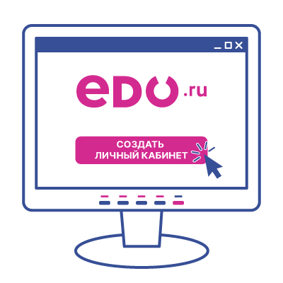 Заведение личного кабинета ЭДО