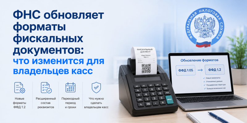 ФНС обновляет форматы фискальных документов: что изменится для владельцев касс