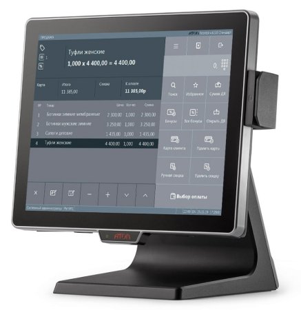 Сенсорный терминал АТОЛ JAZZ 15 (15", Intel Celeron J1900, 8GB/120GB, MSR, без ОС)