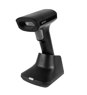 Беспроводной сканер штрих-кода iDPRT HN-3378SR-000R (2D, черный, с подставкой Cradle) фото