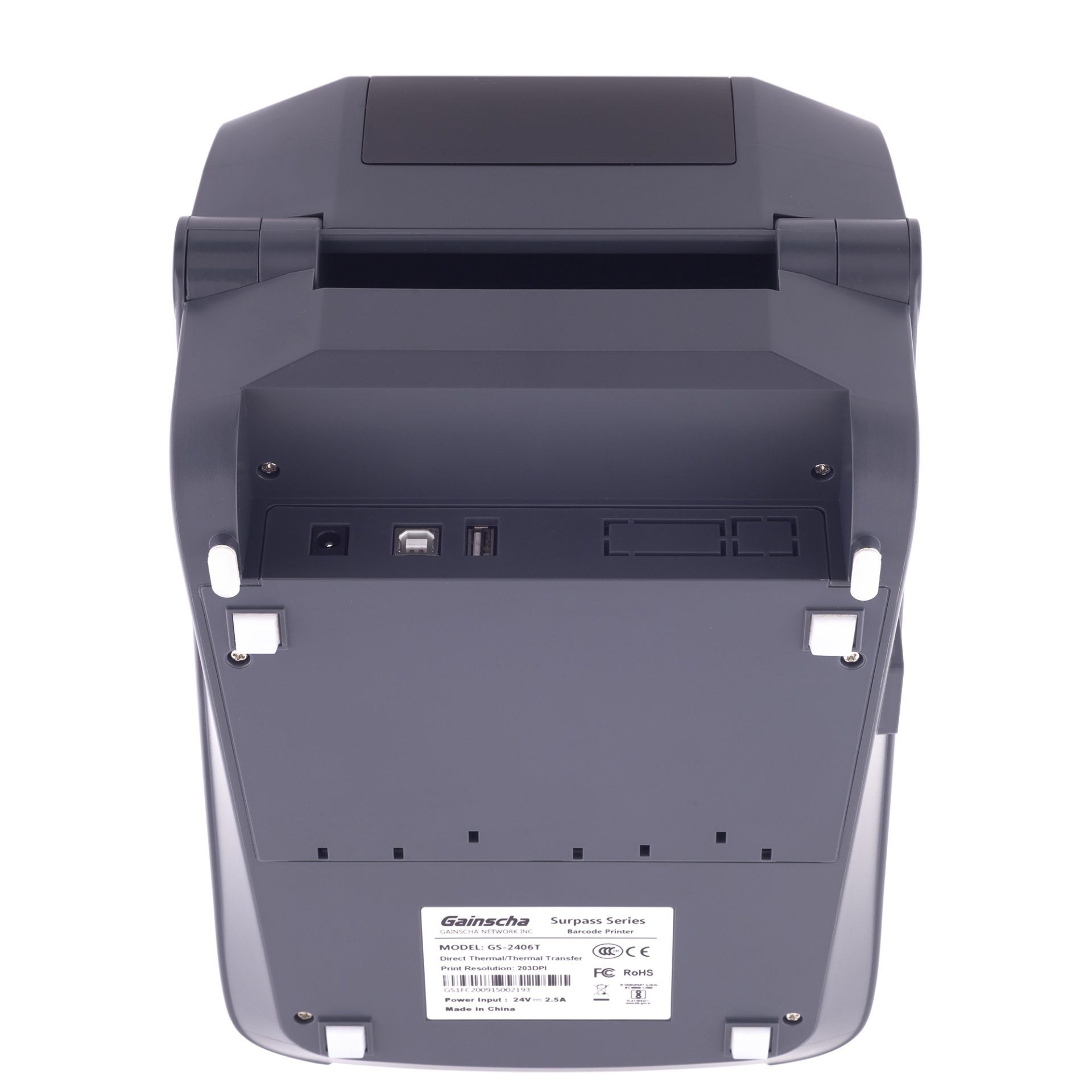 Термотрансферный принтер этикеток Gainsha GS-2406T (203 dpi, USB/USB Host, арт. GS-2406T-UUH) фото