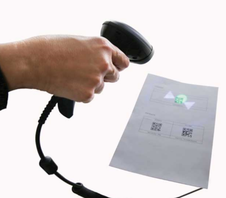 Проводной сканер штрих-кода Datalogic QuickScan QW2500 (2D, черный, без подставки) фото