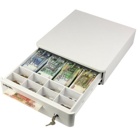 Денежный ящик Vioteh HVC-10 (белый, распайка: ШТРИХ) фото