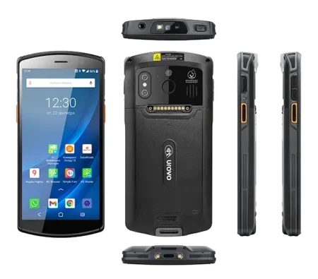 Терминал сбора данных Urovo DT50 (Android 13/SD 662/Авто держатель/Авто штекер 12V/Защитный чехол для АКБ 6000/Стилус) фото