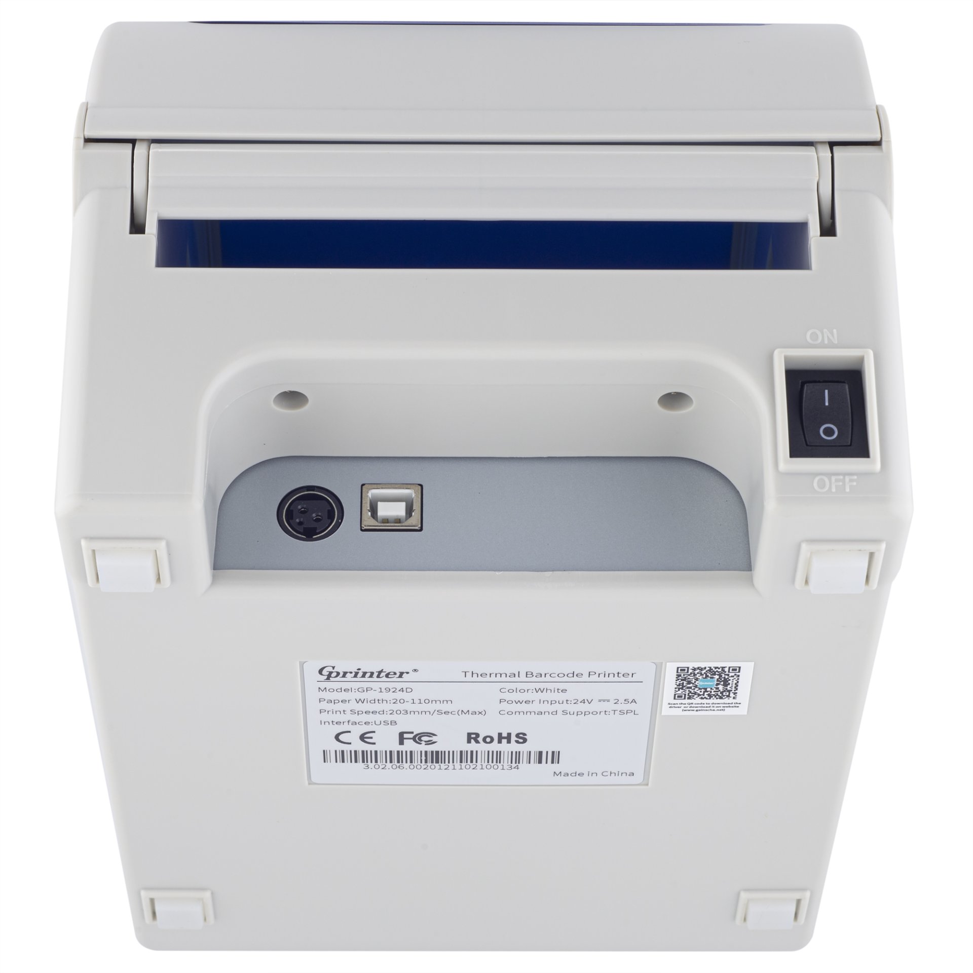 Термопринтер этикеток Gprinter GP-1924D (203 dpi, USB, арт. 00001650) фото