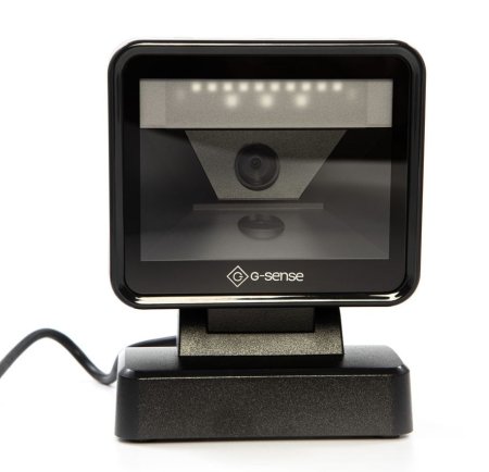 Стационарный сканер штрих-кода G-SENSE DS7000 (2D, USB, черный, 1.5м кабель) фото