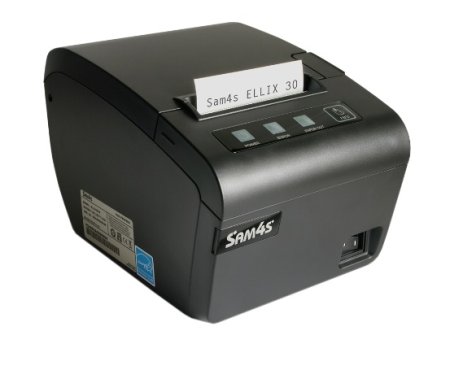 Чековый принтер Sam4s Ellix 30 (203 dpi, черный, термопечать, USB/RS-232/Ethernet, с БП) фото
