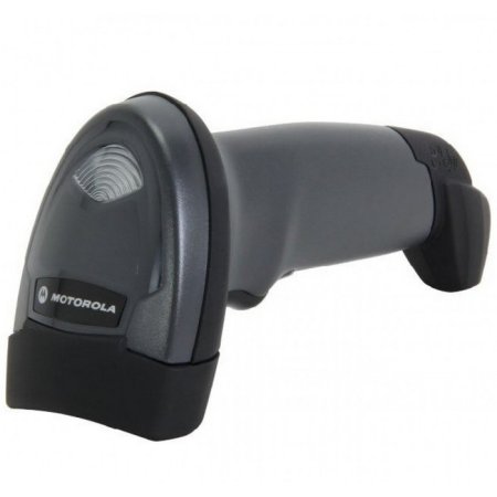 Проводной сканер штрих-кода Zebra (Motorola) Symbol LI2208 (1D, черный, с подставкой) фото
