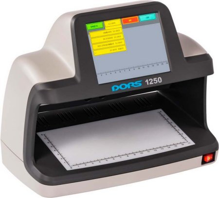 Просмотровый детектор банкнот DORS 1250 (серый, Standart, без АКБ) фото