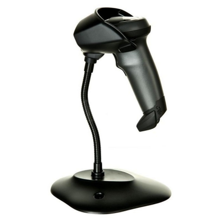 Проводной сканер штрих-кода Zebra (Motorola) Symbol LI2208 (1D, черный, с подставкой) фото