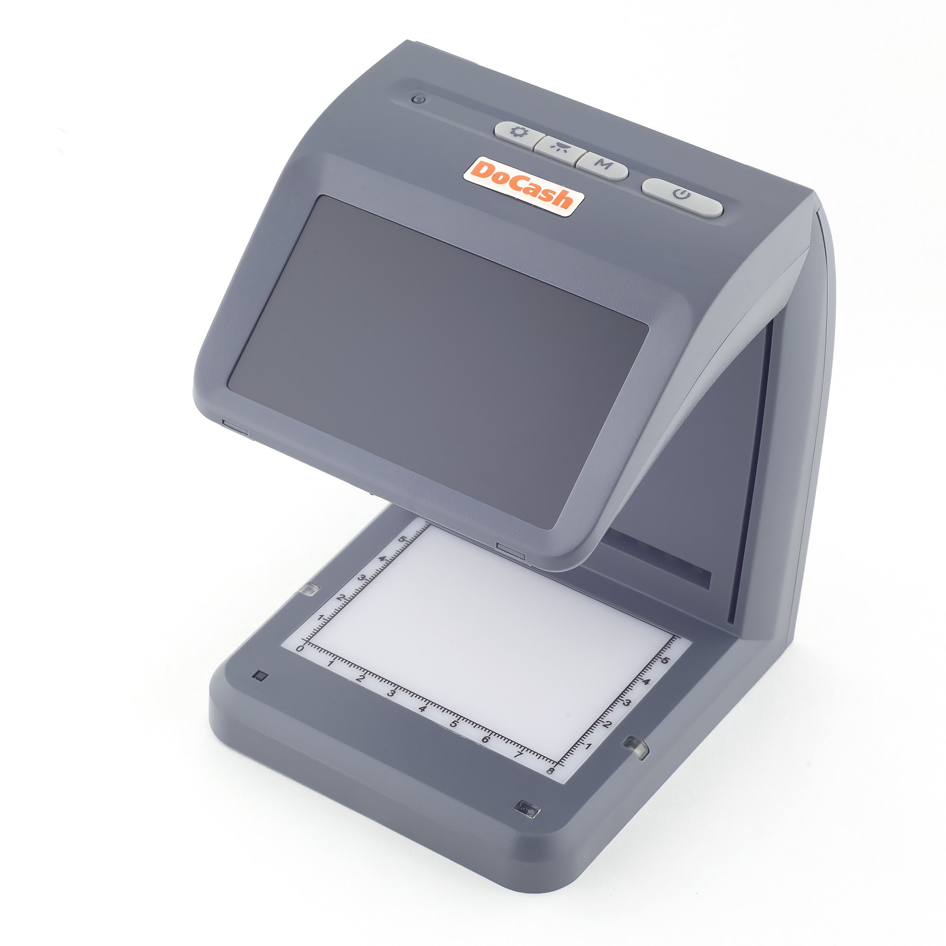Просмотровый детектор банкнот DoCash Mini IR/UV/AS (серый, УФ контроль/ИК контроль/антистокс/контроль "спецэлемента М", без АКБ) №2