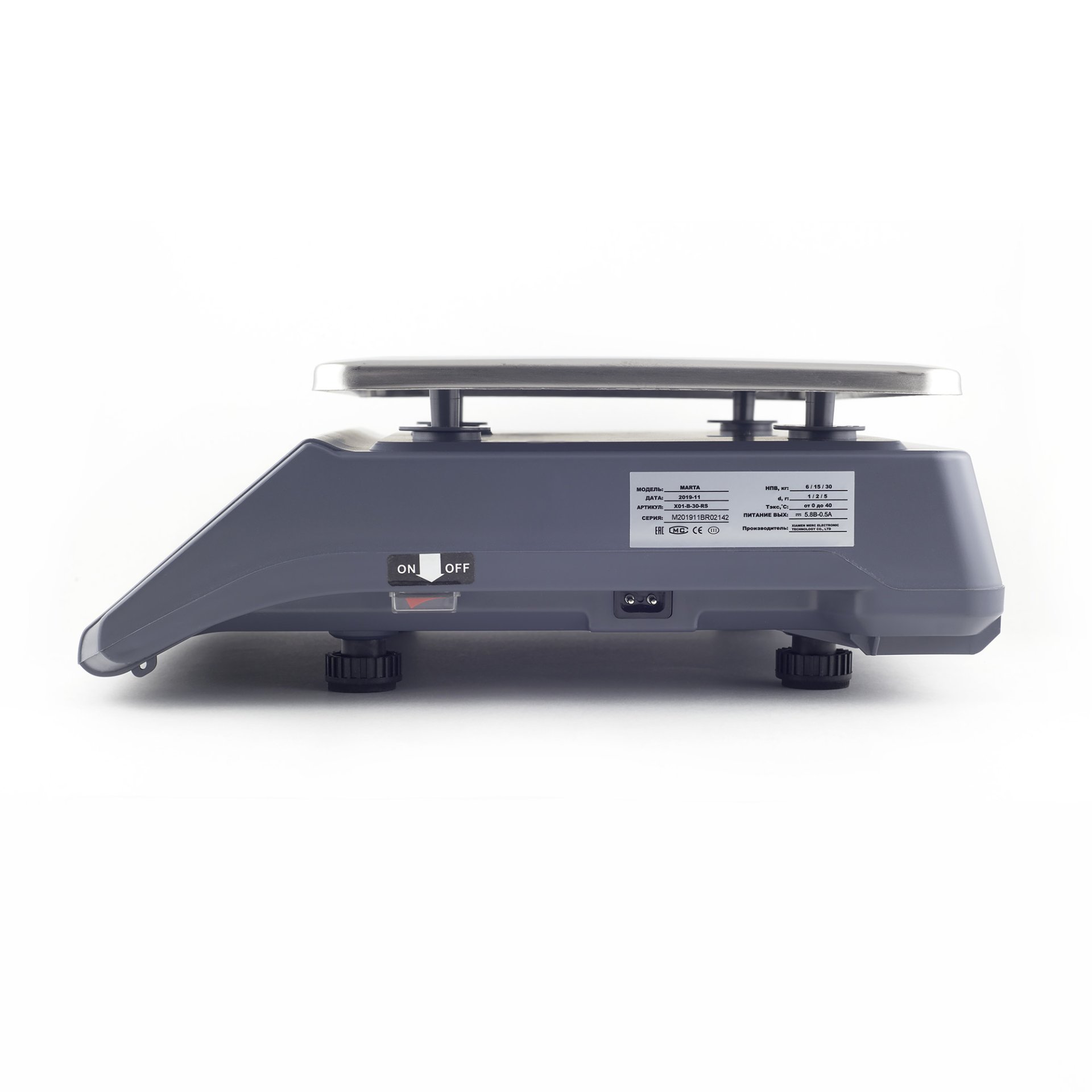 Торговые настольные весы АТОЛ MARTA (без стойки, RS-232) №2