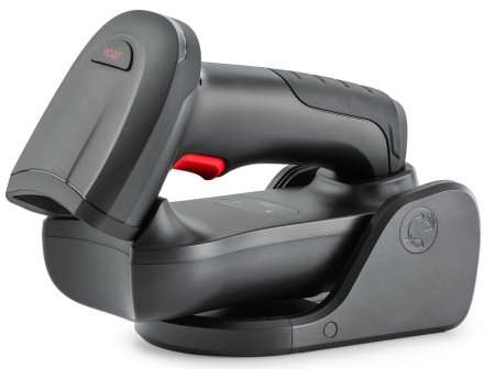 Беспроводной сканер штрих-кода АТОЛ SB5100 BT (2D, черный, USB, Bluetooth, с подставкой Cradle) фото