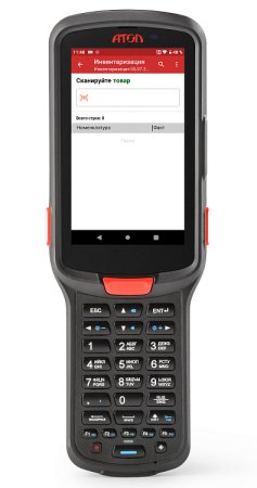 Терминал сбора данных АТОЛ Smart.Pro (полный/4.5"/Android 9/3GB/32GB/2D SE4850 дальнобойный/WIFI/BT/4G/GPS/NFC/Camera/IP67/6000mAh) фото