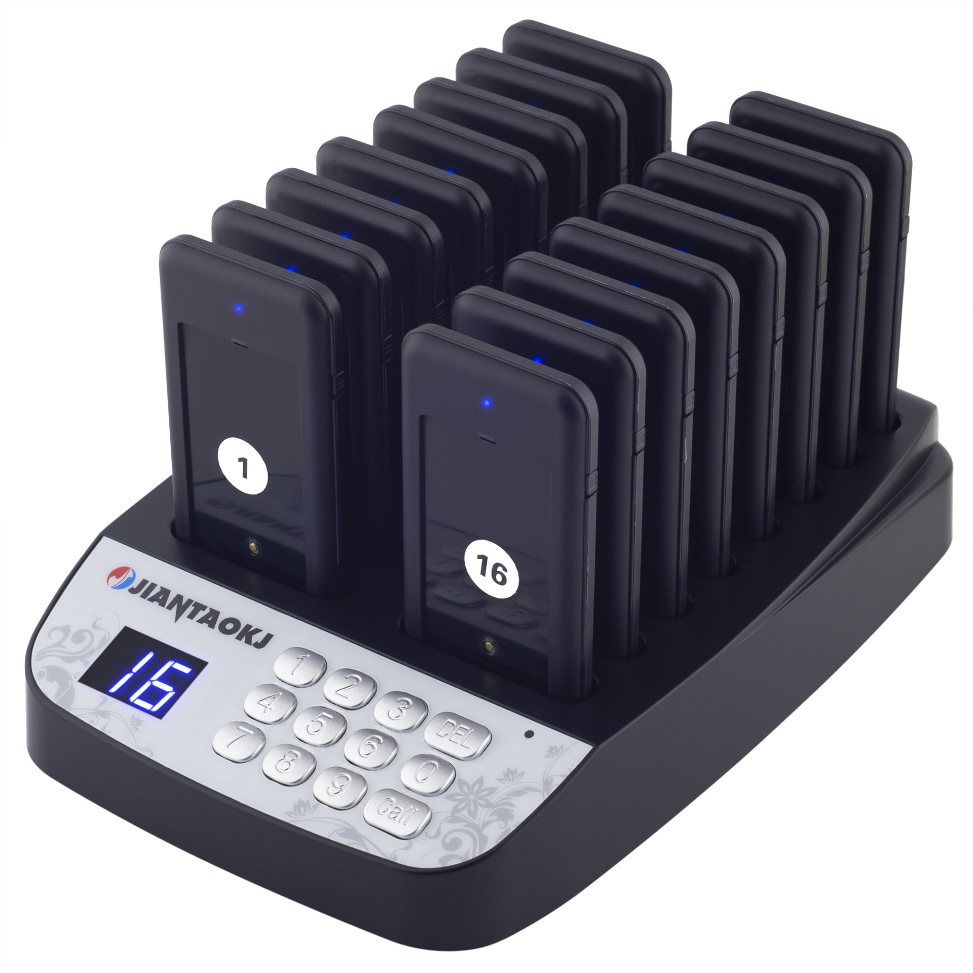 Комплект из 16 пейджеров-приемников VBESTLIFE Restaurant Pager с зарядной станцией