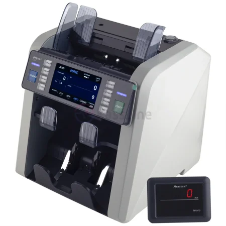 Счетчик банкнот с детектором подлинности MERTECH C-200 DOUBLE CIS MG touch screen фото