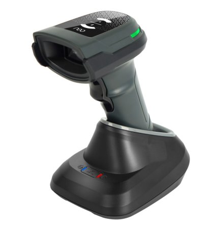 Беспроводной сканер штрих-кода NEO LUX W2D HD (2D, черный, с подставкой Cradle) фото