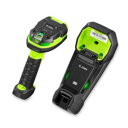 Беспроводной сканер штрих-кода Zebra (Motorola) Symbol LI3678 (1D ER, зеленый, с подставкой Cradle) фото