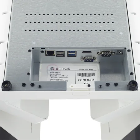 Сенсорный терминал SPACE PANDA (2х15", Intel Celeron N5095, 8GB/128GB, WIFI/Bluetooth, без MSR, без ОС, белый) фото