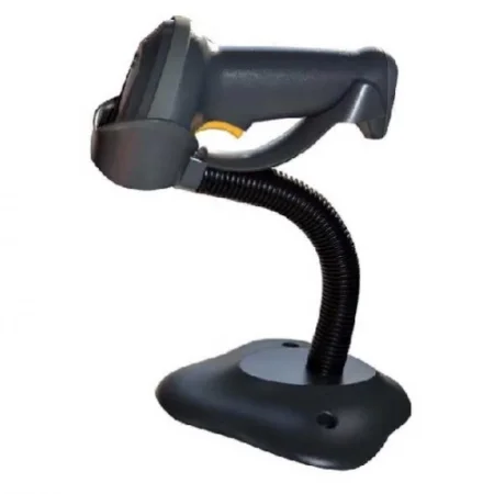 Проводной сканер штрих-кода Mindeo MD6100+ (2D, серый, с подставкой) фото