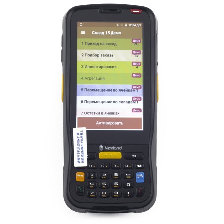 Терминал сбора данных Newland MT65 Beluga IV (4"/Android 8.1/3GB/32GB/2D Imager/WIFI/BT/2G/3G/4G/GPS/NFC/Camera/IP65/3800mAh) фото