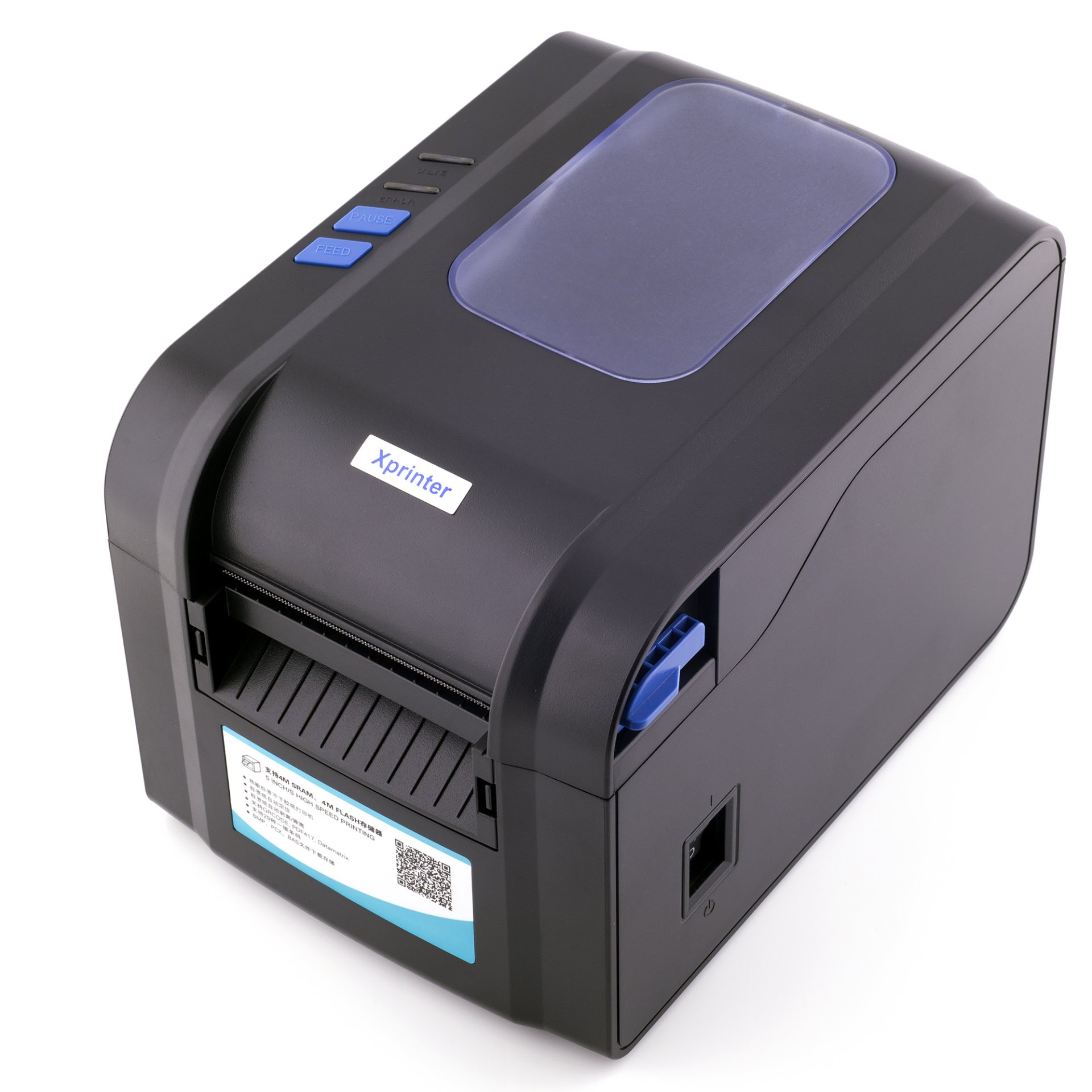 Термопринтер этикеток XPrinter XP-370B (203 dpi, USB/Ethernet, арт. XP-370B-ETH) фото