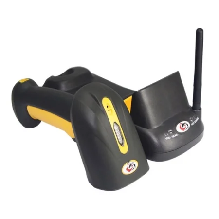 Беспроводной сканер штрих-кода SUNLUX XL-9529 (2D, черно-желтый, USB, радиоканал, с подставкой Cradle) фото