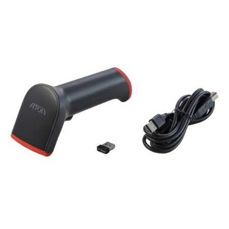 Беспроводной сканер штрих-кода АТОЛ Impulse 12 BT (2D, черный, USB, Bluetooth, без подставки Cradle) фото