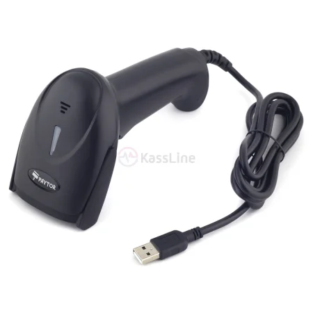 Проводной сканер штрих-кода PayTor BB-2008 Lite Б/У (2D, черный, без подставки)