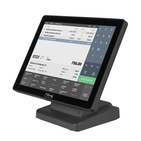POS-монитор сенсорный POScenter EVA-150 Pro (15", P-CAP, TFT LCD, 1024х768, VGA, HDMI, JPOS-MSR, черный) фото