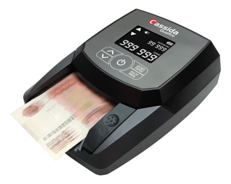 Автоматический детектор банкнот Cassida Quattro Z (антистокс, с АКБ) фото