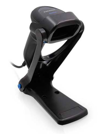 Проводной сканер штрих-кода Datalogic QuickScan QD2590 (2D, черный, с подставкой) фото