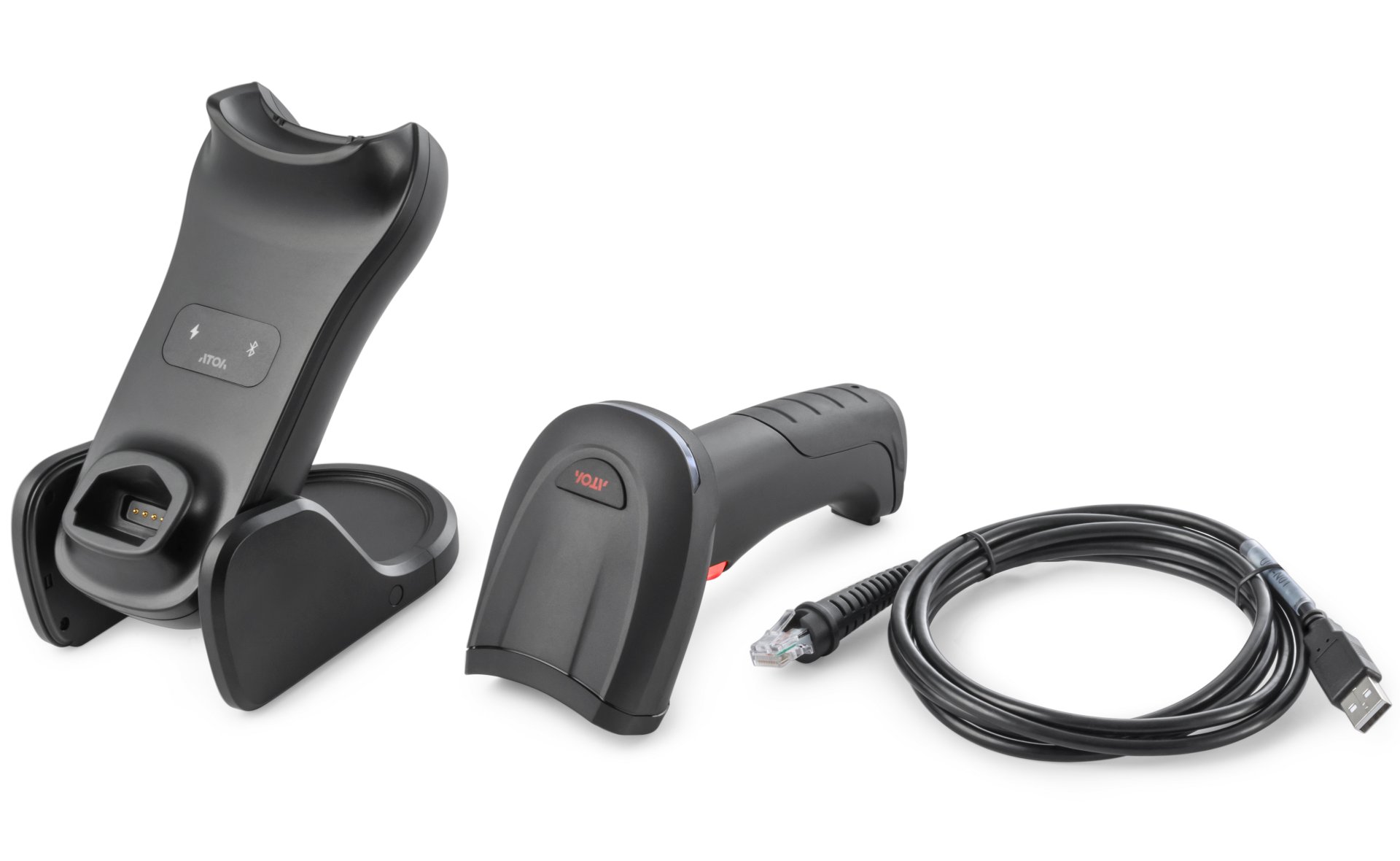 Беспроводной сканер штрих-кода АТОЛ SB5100 BT (2D, черный, USB, Bluetooth, с подставкой Cradle) №10