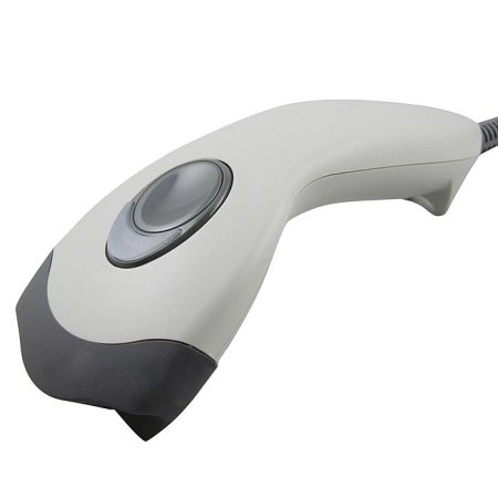 Проводной сканер штрих-кода ZEBEX Z-3100 (1D, белый, USB, без подставки, 2м кабель) фото