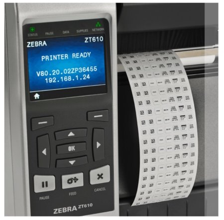 Термотрансферный принтер этикеток Zebra ZT610 (203 dpi, USB/USB Host/RS-232/Ethernet/Bluetooth/WiFi, арт. ZT61042-T0EC100Z) фото