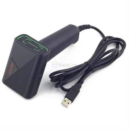 Проводной сканер штрих-кода ЭвоСкан 012D (2D, черный, без подставки, 1.6м кабель) фото