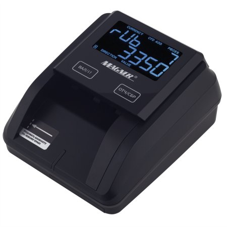 Автоматический детектор банкнот Magner 215 (черный, без АКБ, RUB/USD/EUR) фото