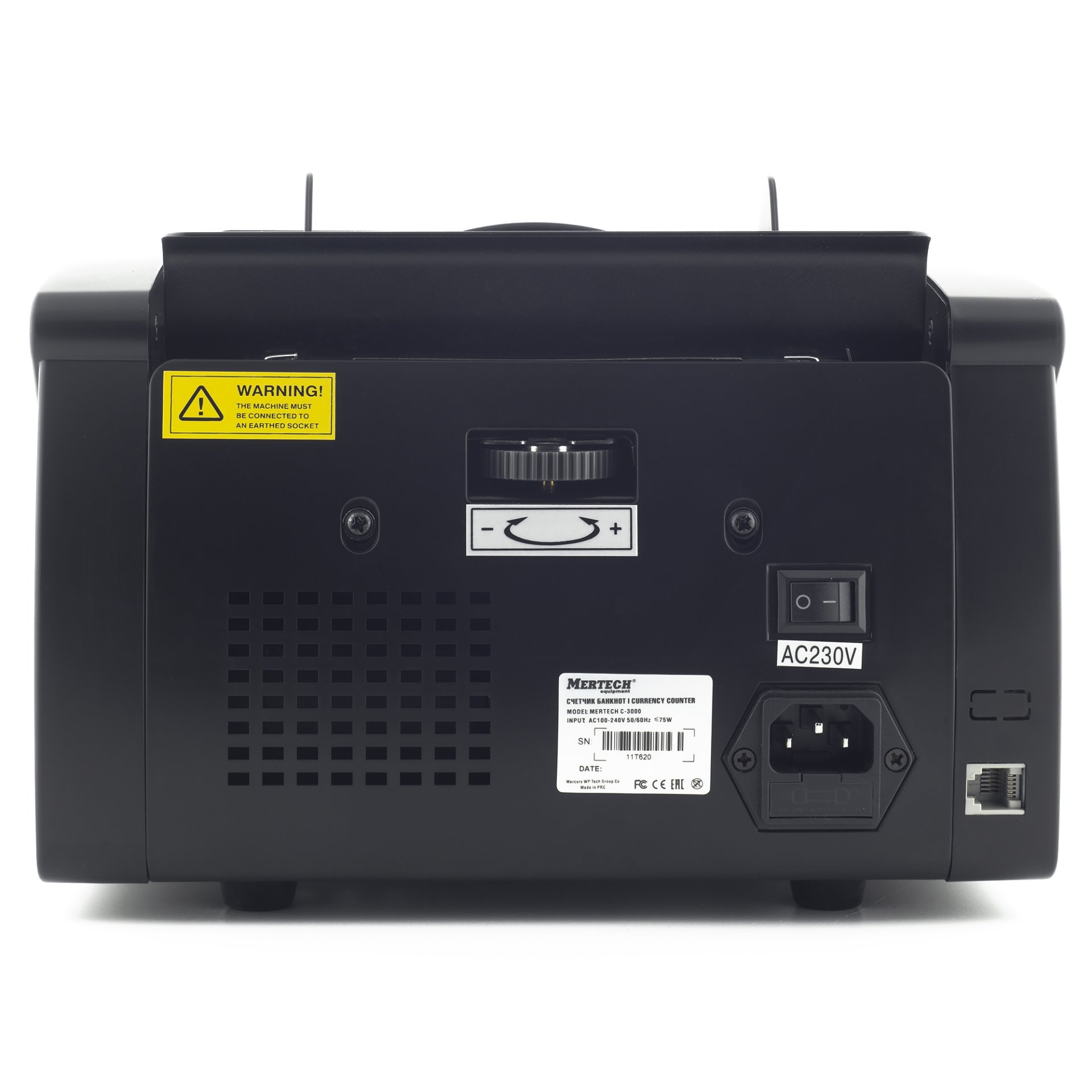 Мультивалютный счетчик банкнот MERTECH C-3000 Black №4