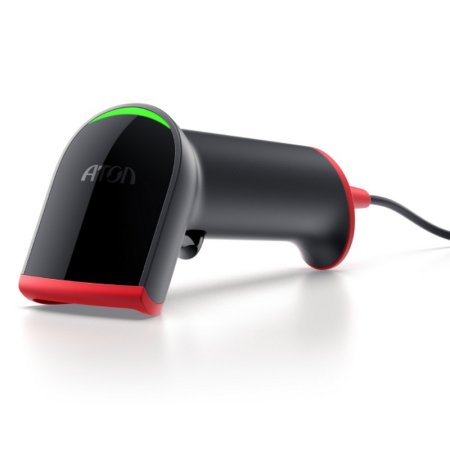 Проводной сканер штрих-кода АТОЛ Impulse 12 v2 (2D, черный, без подставки) фото