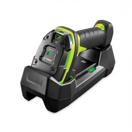 Беспроводной сканер штрих-кода Zebra (Motorola) Symbol LI3678 (1D ER, зеленый, с подставкой Cradle) фото