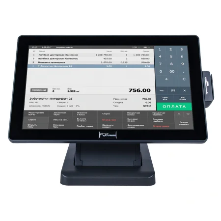POS-монитор сенсорный POScenter EVA-156 Pro (15.6", P-CAP, TFT LCD, 1920х1080, VGA, HDMI, черный) фото